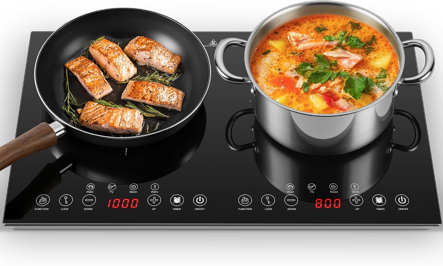 Induction Cooktop Portable - 휴대용 인덕션 쿡탑 2구 - 1800W