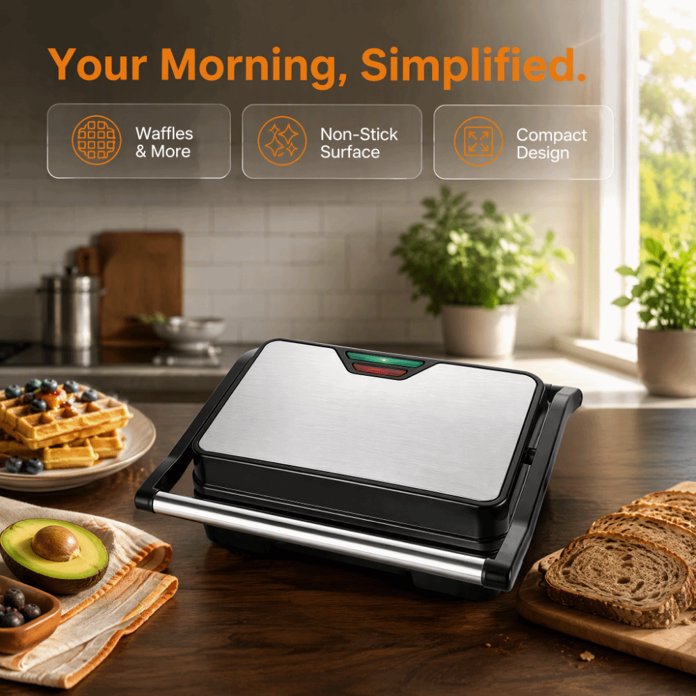 Toaster - 논스틱 샌드위치 토스터 다기능 편리한 아침