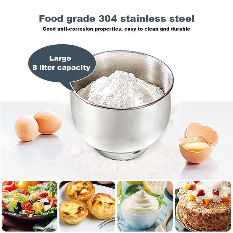 가정용 스탠드 믹서 고출력 1800W 8L 케이크 빵  - Kitchen Appliances In 리뷰 및 가격