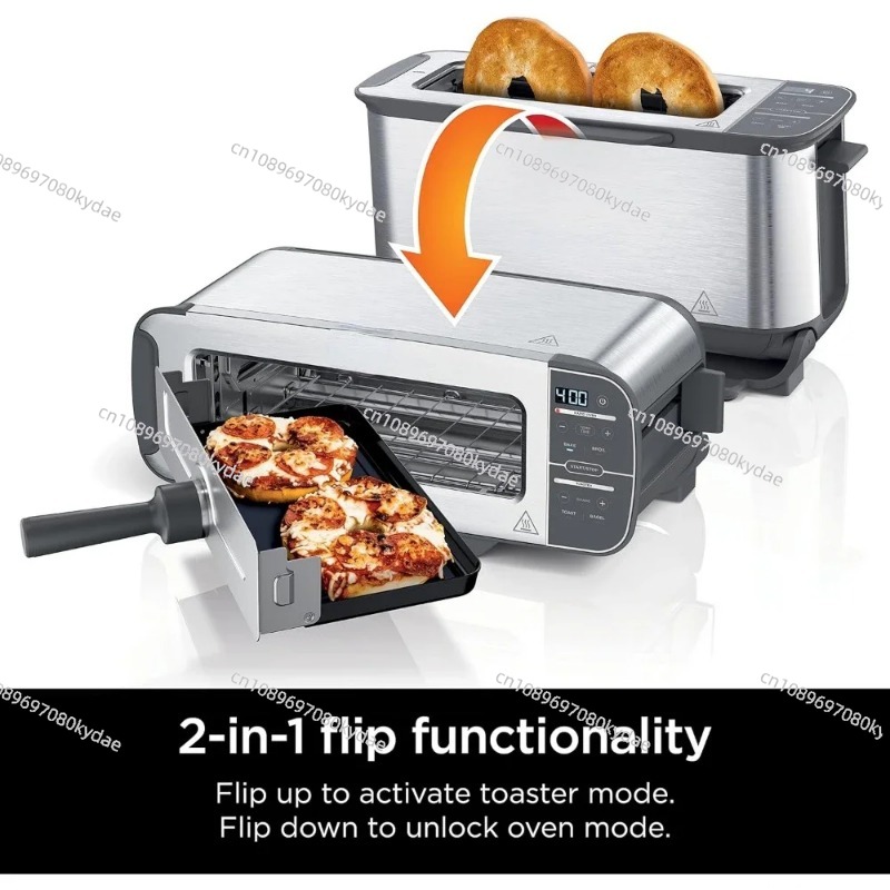 2-in-1 플립 토스터, 2슬라이스 용량, 컴팩트 토 - Toaster 리뷰 및 가격